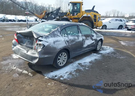 2012 Honda Civic Ex from USA, damaged, VIN 19XFB2F89CE367987